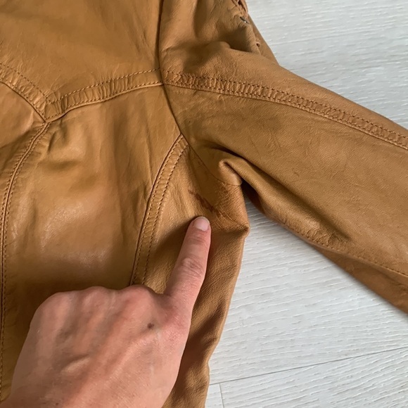 Scully soft Leather Western Braided studs Camel Tan Jacket size L vintage - Picture 16 of 16